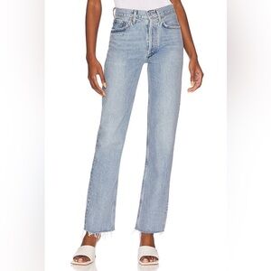 NWT Agolde Lana Mid Rise Vintage Straight Jeans in Sway Size 26